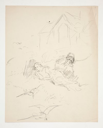 正体不明のイラスト 作： Edwin Austin Abbey