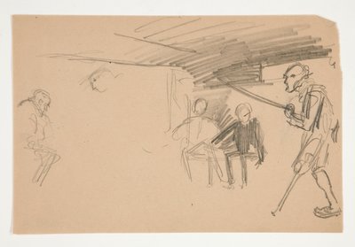 オリバー・ゴールドスミスの正体不明のイラスト 作： Edwin Austin Abbey