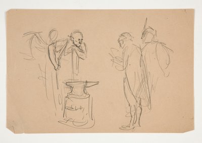オリバー・ゴールドスミスの正体不明のイラスト 作： Edwin Austin Abbey