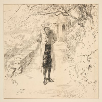 ワーズワースは森の中を歩く：ハーパーの英国の湖と男性シリーズ 作： Edwin Austin Abbey