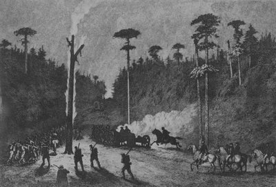 夜行進曲、プレート 16、『大軍の生活研究』、1876 年。 作： Edwin Austin Forbes