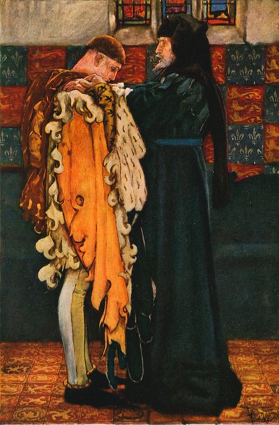 ヘンリー4世とヘンリー王子 作： Edwin Austin after Abbey
