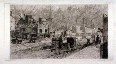 Vine Tavern、Mile End Road、ステップニー、ロンドン、1871 作： Edwin Edwards