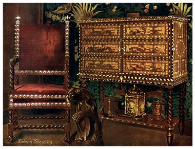 16世紀後半の大陸家具のグループ、1910年。 作： Edwin Foley