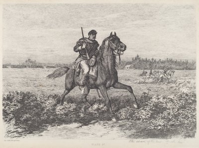 騎兵隊の前進 作： Edwin Forbes