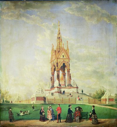 ロンドンのアルバート記念碑、1887 作： Edwin Frederick Holt