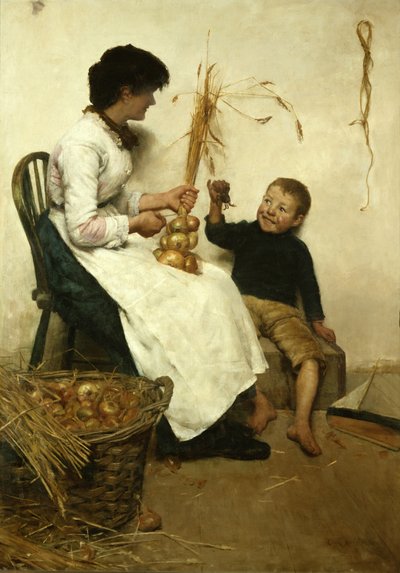 彼の最初の漁獲、1888年頃 作： Edwin Harris