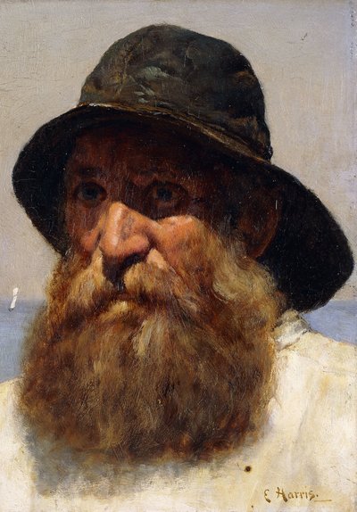 漁師の肖像、1895年頃 作： Edwin Harris