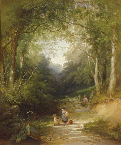 森の中の小道 作： Edwin Henry Boddington