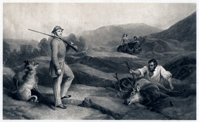 19世紀半ばのアルバート王子クワガタ狩り 作： Edwin Landseer