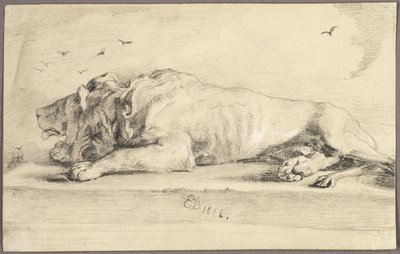 リクライニングライオン 作： Edwin Henry Landseer