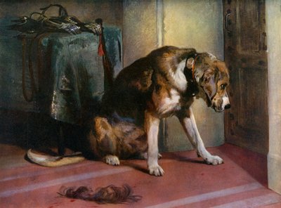 サスペンス、19世紀、1912年。 作： Edwin Landseer