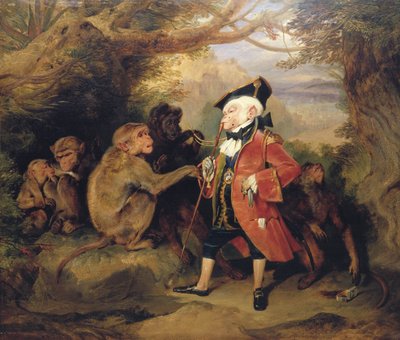 「旅する猿」、1827年 作： Edwin Henry Landseer