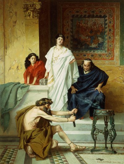犠牲の準備 作： Edwin Howland Blashfield