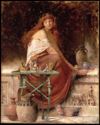 赤い髪の美しさ 作： Edwin Howland Blashfield