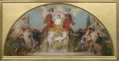 ミネソタのための研究、世界の穀倉、1904 作： Edwin Howland Blashfield