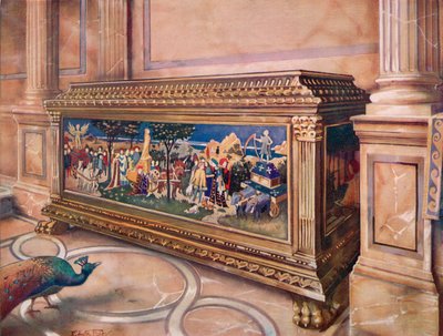 結婚用金庫またはCassone。イタリアの 作： Edwin John Foley