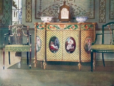 塗られた便器と椅子 作： Edwin John Foley