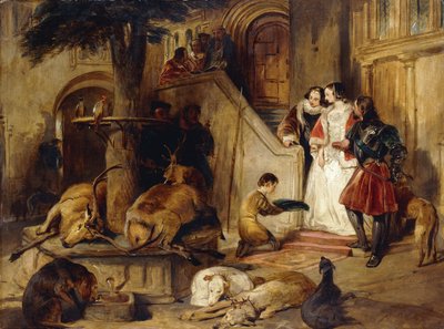 昔の中庭、 作： Edwin Landseer