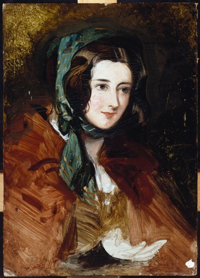 ハリエットハミルトン夫人の肖像研究 作： Edwin Landseer