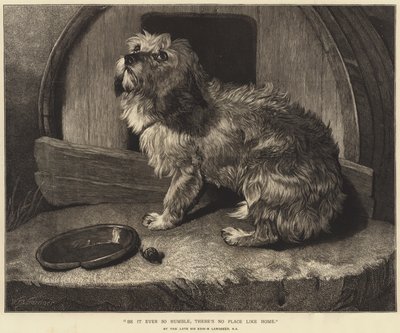 謙虚に、家のような場所はない 作： Edwin Landseer