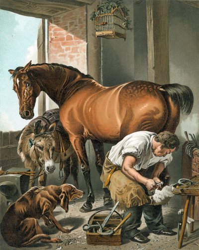 鍛冶屋 作： Edwin Landseer