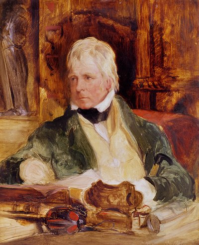 ウォルタースコット卿の肖像、c.1824 作： Edwin Landseer