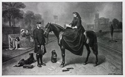 1865年の絵画の後、オズボーンにあるビクトリア女王 作： Edwin Landseer