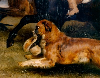 走る犬（369433の詳細）（パネルに油彩） 作： Edwin Landseer