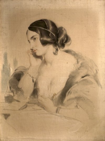 ノートン夫人、1850年頃 作： Edwin Landseer
