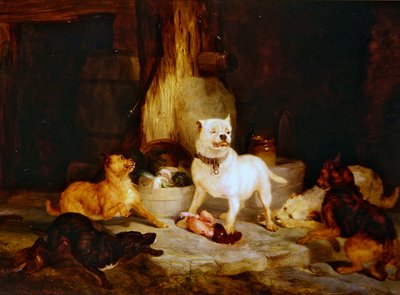 城の王」（油彩・パネル） 作： Edwin Landseer