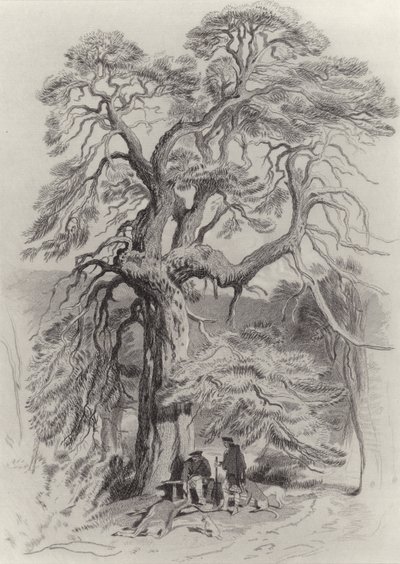 古いモミの木の下で 作： Edwin Landseer