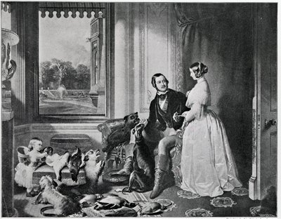 1843年の絵画からの現代のウィンザー城 作： Edwin Landseer
