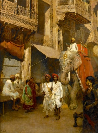 インド通りの遊歩道 作： Edwin Lord Weeks