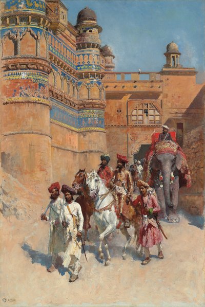 グワリエルの砦、マディヤプラデーシュ州、 作： Edwin Lord Weeks