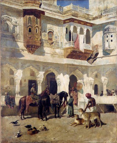 狩りを始めるラジャ1885年。 作： Edwin Lord Weeks