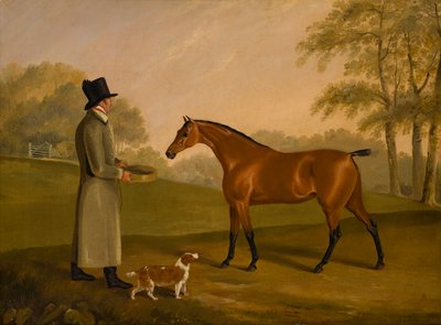花婿のいる風景の中の馬、デビッド、ベネット、1805年頃（キャンバスに油彩） 作： Edwin W. Cooper