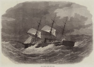 HMSキャプテン、最近海で失われた 作： Edwin Weedon
