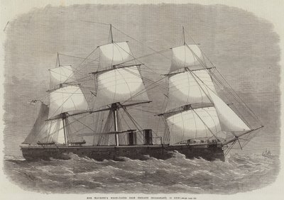女王陛下の木製ケース入りの鉄製フリゲート艦、16門 作： Edwin Weedon