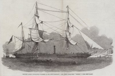 サー・ジョン・フランクリン、HMスクリュー蒸気船フェニックスを求めての新しい北極探検 作： Edwin Weedon