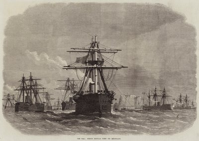 戦争、ヘリゴランド沖のフランスのアイアンクラッド艦隊 作： Edwin Weedon