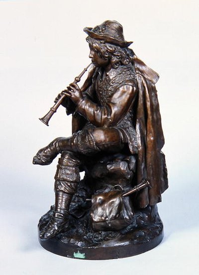 帽子をかぶった少年」1870年頃（ブロンズ） 作： Edwin Weissenfels