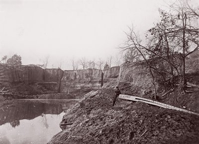 オランダのギャップ運河、1865 年。 作： Egbert Guy Fowx