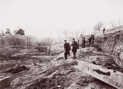 オランダのギャップ運河、1865 年。 作： Egbert Guy Fowx