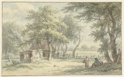 Naarder Houd の小屋の人物 作： Egbert van Drielst