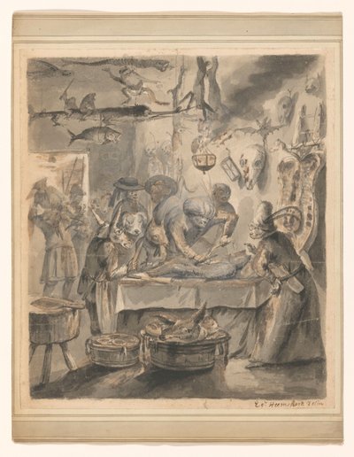 ディーレンの風刺 作： Egbert van Heemskerck (II)