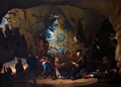 Jean Calvin en enfer - 地獄のカルバン - Jean Calvin ( Calvinus, Cauvin) (1509-1564) フランスの改革者および作家 - Egbert van Heemskerk II または The Younger による絵画 (1676-1744) - 1705 年頃 - キャンバスに油彩 - 国際博物館宗教改革、ジュネーブ 作： Egbert van II The Younger Heemskerk