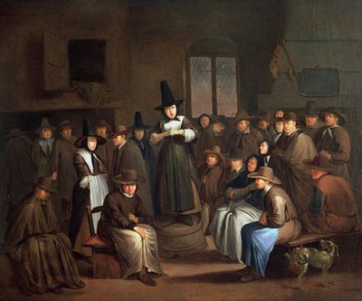 クエーカー会議 作： Egbert van the Elder Heemskerk