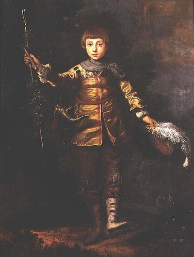 森の中で踊る少年の肖像 作： Eglon Hendrick van der (attr. to) Neer