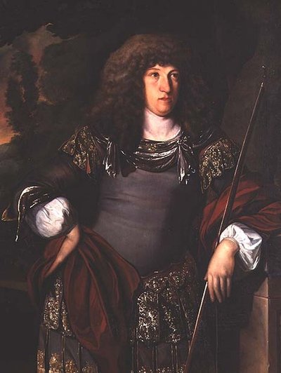 古典的な衣装を着た紳士の肖像（油彩・キャンバス 作： Eglon Hendrick van der Neer
